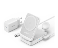 Ładowarka do smartfonów Anker MagGo Wireless Charging Station Qi 2.0 15W 3-in-1 biała